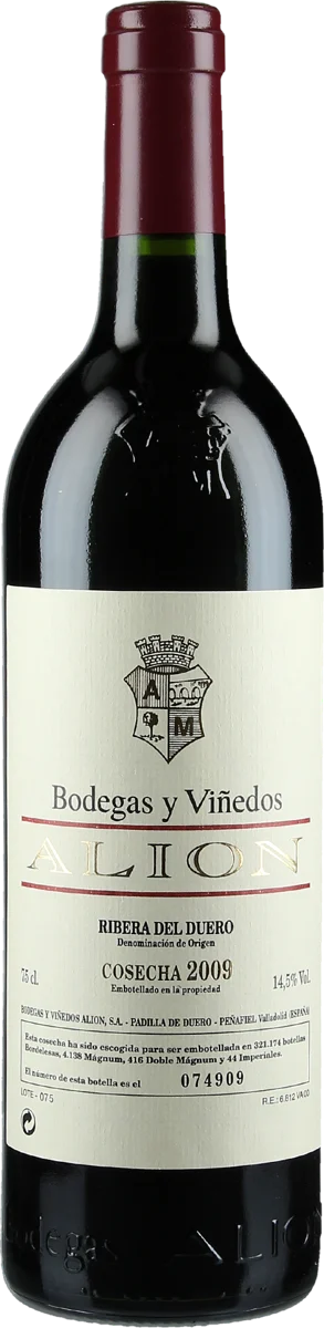Alíon 2003 by Bodegas Vega Sicilia, Ribera del Duero, red wine bottle