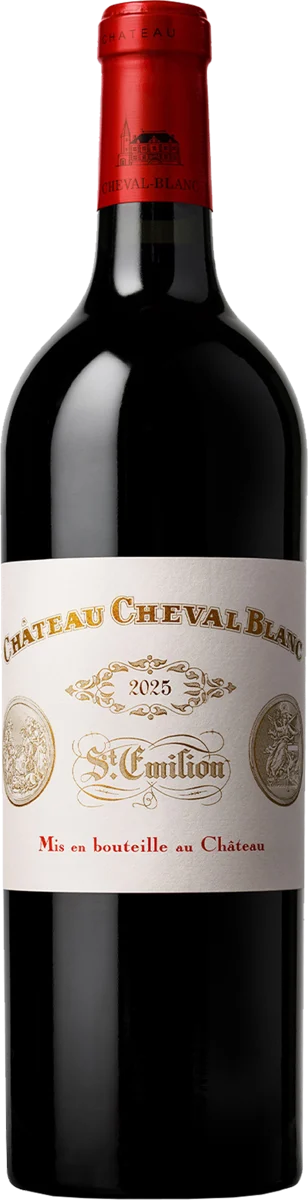 Cheval Blanc 2025 by Château Cheval Blanc, Saint-Émilion Grand Cru, red wine bottle
