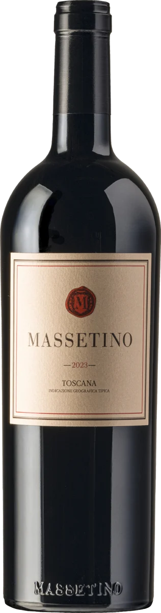 Massetino 2023 by Masseto, Toscana IGT, red wine bottle