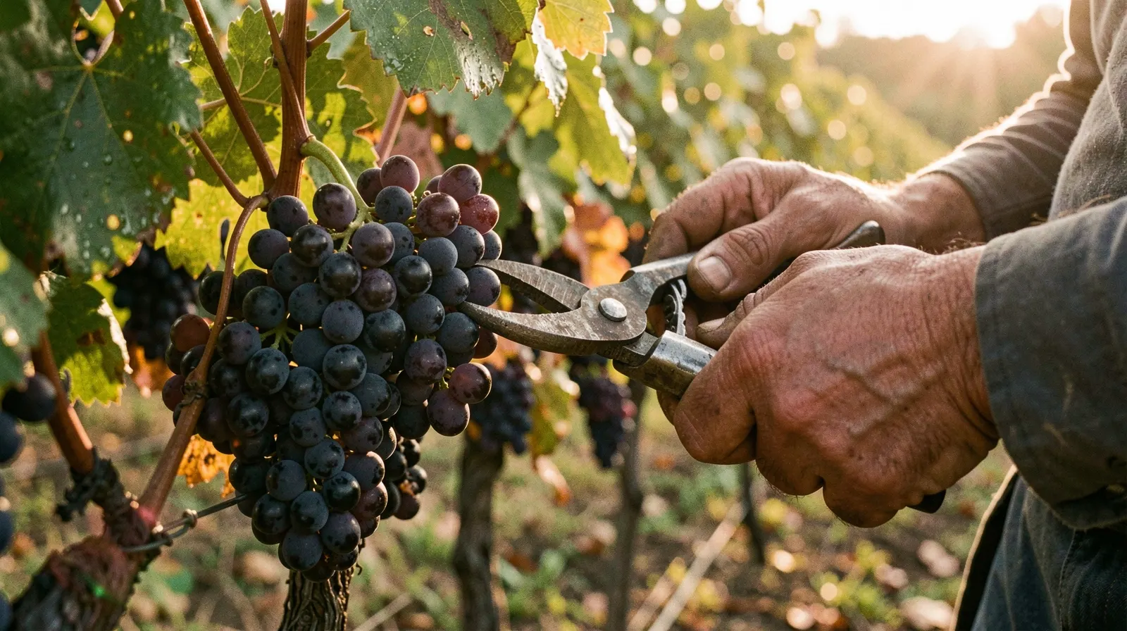 Harvest in the vineyard